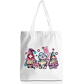 BQXH GnomeTote Bag, Beach Bag for Travel Christmas Birthday, Gnomes Gifts for Women Friends Reusable Grocery Bags