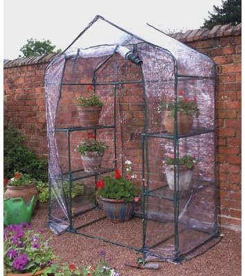 Garden Patio Walk In Green House Grow House 4 Shelves Plants