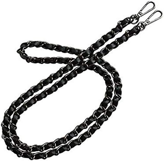 Synthetic Leather Metal Chain Genuine Replacement Interchangeable Shoulder Bag Strap Bag Accessories - 43 Inch