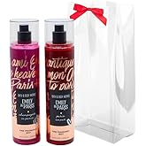 Bath & Body Works EMILY IN PARIS Collection - PARIS AMOUR and CHAMPAGNE IN PARIS Fine Fragrance Mist 2-piece Gift Set with a Red Bow for Holidays - Full Size