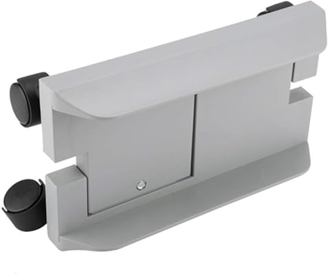 Caja de la computadora del soporte del sostenedor del soporte, caja de la computadora extraíble sostenedor del soporte del soporte de sobremesa unidad central de almacenamiento en rack con freno (# 1)