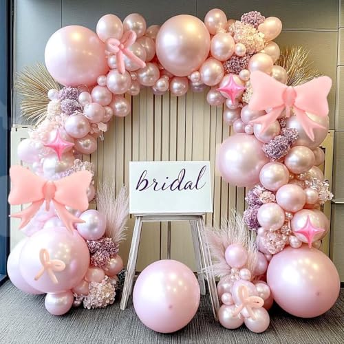 Pearl Pink Double Stuffed Balloons