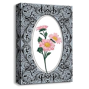 Canvas Wall Art Vintage Style Painting Artwork for Home Prints Framed - 12x18 inches