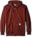 Carhartt Men's Rain Defender Paxton Heavy Weight Hooded Zip Front Sweatshirt, Dark Cedar, X-Large