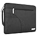 MOSISO Laptop Shoulder Bag Compatible with MacBook Air/Pro,13-13.3 inch Notebook,Compatible with MacBook Pro 14 2023-2021 A2779 M2 A2442 M1, Polyester Briefcase Sleeve with Side Handle, Black