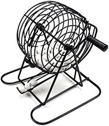 Wire Cage Bingo Set with Balls and Cards