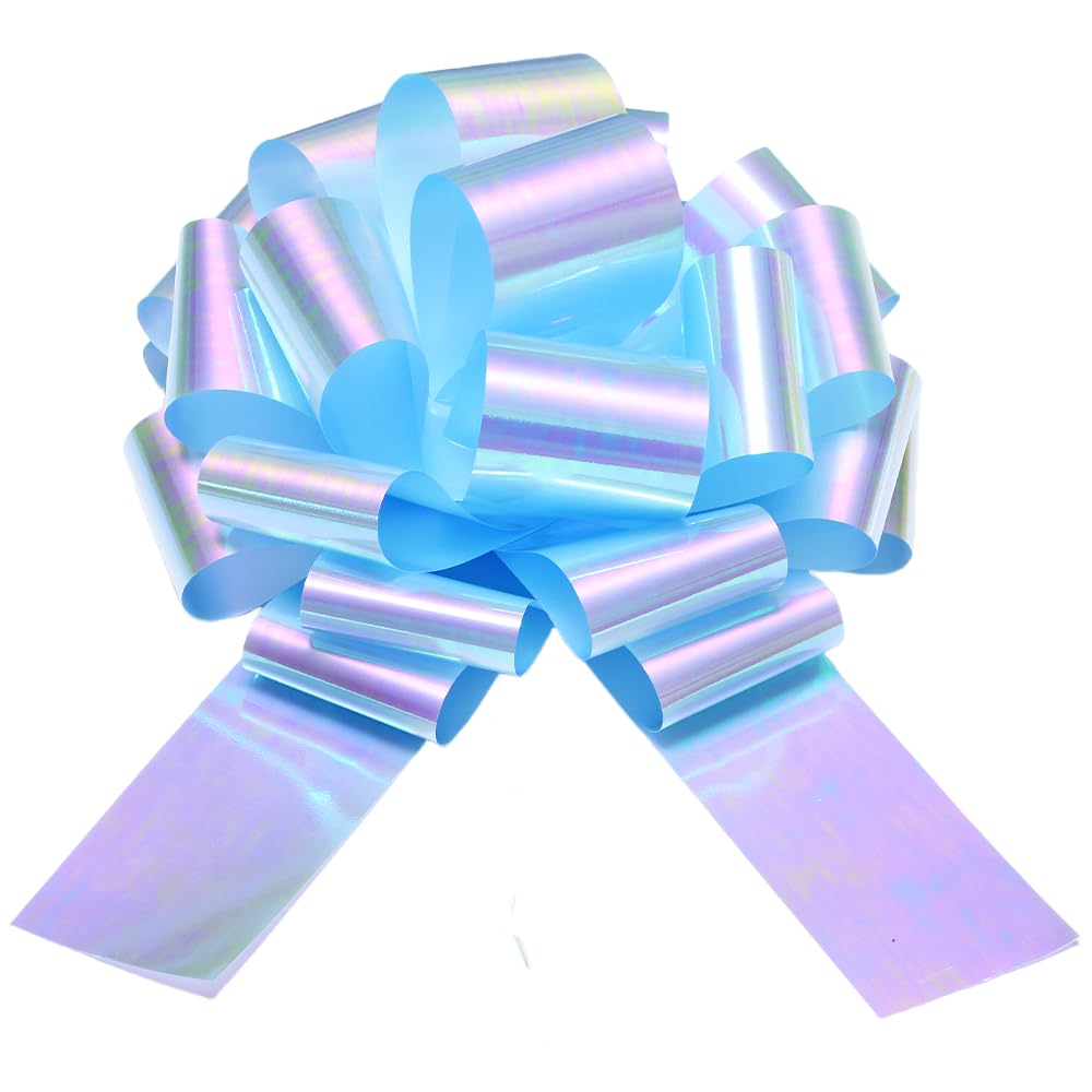 Photo 1 of HSXJJ 1Pcs 16 Inch Big Bow for Present, Giant Car Bow Large Gift Bow for Large appliances,Bikes,Table Decorations and Party Events Decoration (Light blue)