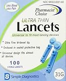 Pharmacist Choice Twist Top 31G Lancets 100s # 898302001609