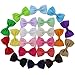 QingHan 20 Pcs Baby Girl Boutique Grosgrain Ribbon Hair Bows Alligator Clips For Teens Kids Toddlers Children Pack of 20