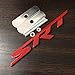 UpAuto SRT Emblem Badge Front Grill Grille Nameplate for Dodge Challenger Charger Jeep Grand Cherokee (Red)