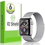 IQ Shield Screen Protector Compatible with Apple Watch Series 4 (40mm)(6-Pack)(Max Coverage) Anti-Bubble Clear Film