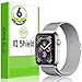 IQ Shield Screen Protector Compatible with Apple Watch Series 4 (40mm)(6-Pack)(Max Coverage) Anti-Bubble Clear Film