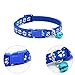 Jetloter 12 Pcs /Set Soft Nylon Puppy Cat Id Collar Adjustable Whelping Litter Bow Ties Collars with Bell
