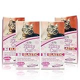 Alfapet Kitty Cat Pan Disposable, Elastic Liners- 10-Pack-For Large, X-Large, Giant, Extra-Giant Size Litter Boxes- With Sta-Put Technology for Firm, Easy Fit- Quick + Clever Waste Cleaners, Psck of 4
