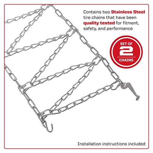 Arnold 4902410029 16Inch x 6.5Inch Snow thrower Tire Chains