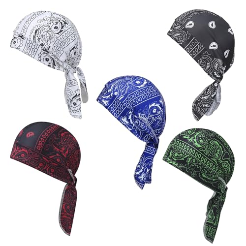 Jmtlzo Paisley Cooling Headscarf Caf Bandana Beanie