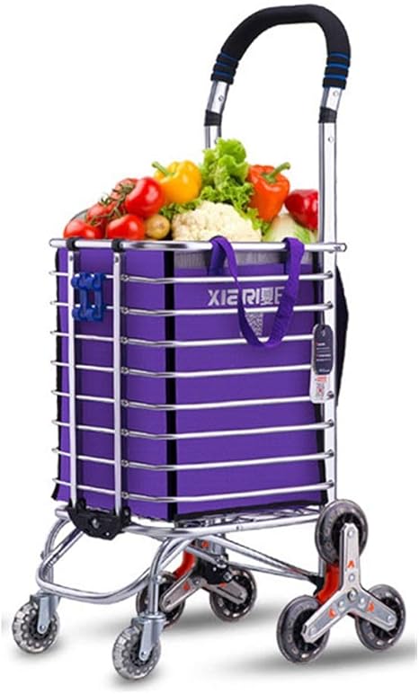 Amazon ショッピングカート 360 ローリングスイベルホイール付き食料品ユーティリティフラット折りたたみショッピングカート特大ユーティリティカート 買い物客の荷物カート 色 Perple サイズ Free Size Xiaoyuni Ho ショッピングキャリー 通販