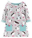Fiream Girls Crewneck Long Sleeve Dress(S0082,3T)