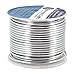 Mandala Crafts 12 Gauge Anodized Aluminum Craft Wire for Jewelry Making - 60 FT Colored Flexible Silver Tone Wire - Bendable for Bonsai Armature Crafting Sculpting
