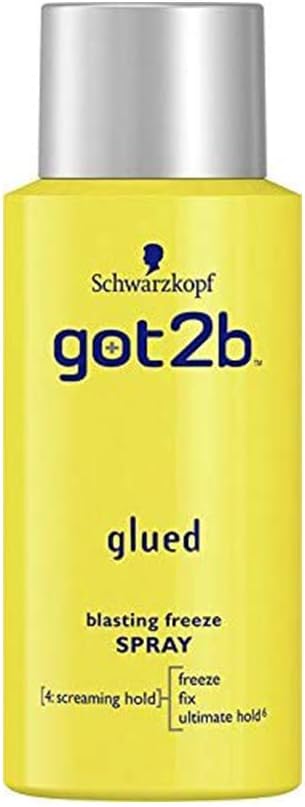 Schwarzkopf got2b Glued Blasting Freeze Spray, Strong Hold Hairspray for Up to 72 Hours, Vegan, Silicone Free, 100 ml - Pack of 12 - Image 3