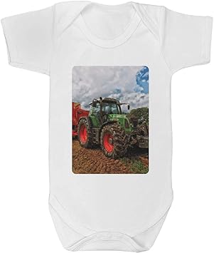 tractor baby grow