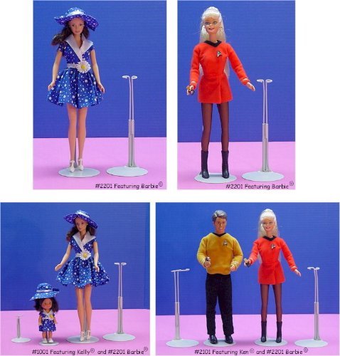 Metal doll stand for barbie and dolls 11.5 to 12.5 inches tall