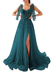 Dymaisei Sweetheart Lace Prom Dresses Spaghetti