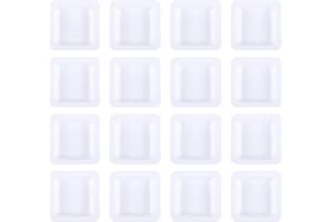 UKCOCO Weigh Boat Set Scale Trays: 50 Pcs Small Dish Plastic Square Weigh Weighing Dishe for Weighing Mixing Liquid