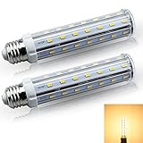 Bonlux Screw Socket E26 Base T10 LED Tubular Light Bulb 15w Warm White 120 Volts 3000k LED Corn Bulb(15 Watts Pack of 2)