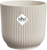 elho Vibes Fold Round 40 Large Plant Pot 100% Recycled Plastic White