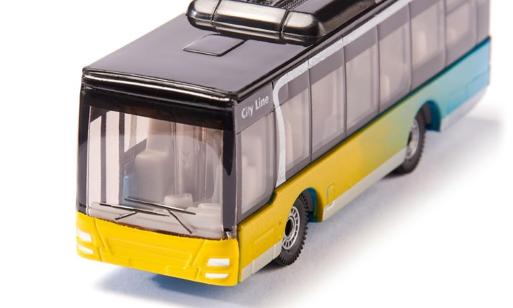 Siku 1400, Linienbus, Metall/Kunststoff, Multicolor, Vielseitig einsetzbar, Spielzeugfahrzeug für Kinder 5