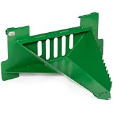 Titan Attachments Economy Series Stump Bucket Tree Scoop Digger, Fits John Deere Hook and Pin, Serrated Leading Edge, Ideal for Light Duty Root Ripping and Removing Smaller Tree Stumps