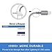 iPhone Charger, ANTAOLE 3PACK 6Feet Nylon Braided Charging Cable Cord Lightning to USB Cable Charger for iPhone X / 8 / 7 / 6 / 6s / plus / 5c / 5s / SE, iPod, iPad, IOS11 and More  (Gray)