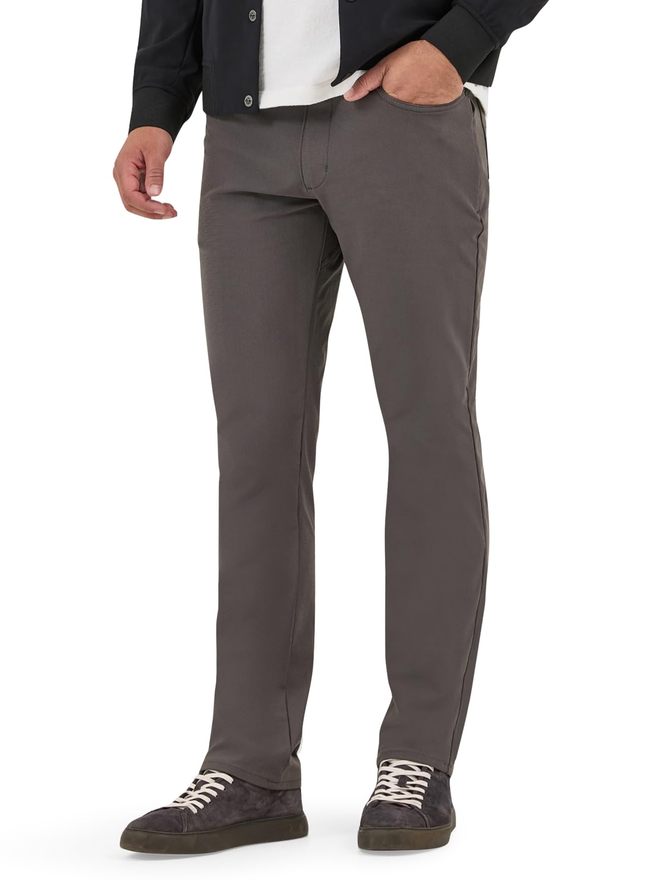 Lee Men’s X Move 5-Pocket Performance Pant, Static Gray, 36W x 30L