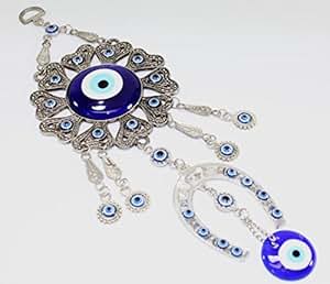 Amazon.com: Horse Shoe Turkish Blue Evil Eye (Nazar ...