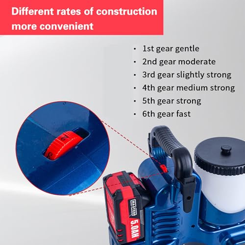 Cordless Airless Paint Sprayer Gun, 1.2L Capacity, 6-Speed Adjustment, 70inch Hose, 360° photo 9