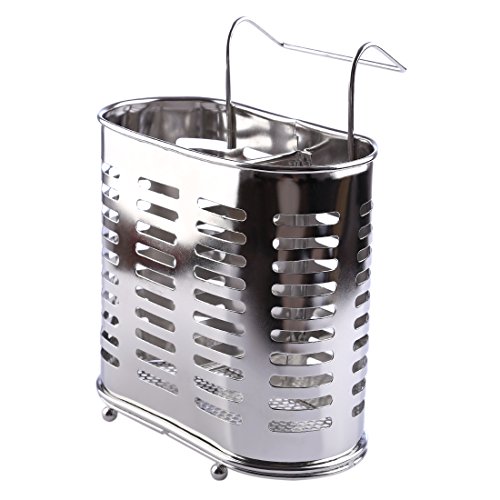 Utensil Caddy, GTKRTU Stainless Steel Utensil Drying Rack Basket Holder