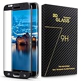 DigiBona Galaxy S7 Edge Tempered Glass 3D Full Coverage Screen Protector, Black