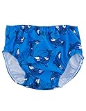 SunBusters Boy's Reusable Swim Diapers, Sky Orca, XL