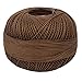 Lizbeth Cordonnet Cotton, Size 10, Dark Mocha Brown