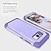 Phone Case for Galaxy S8 Case,Premium Bumper Slim 3in1 Shock Absorption and Dust Resistant Bumper Premium Case Slim Fit Dual Layer Protective Cover for Samsung Galaxy S8 2017 … (Light Purple)
