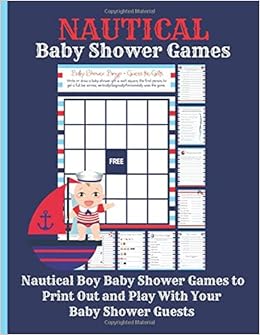 Nautical Baby Shower Games Nautical Boy Baby Shower Games To Print
