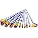 Micup 10 Pcs Professional Makeup Brushes Set Cosmetic Unicorn Multicolor Premium Synthetic Bristles Brushes Kit for Foundation Eyeshadow Contour Concealer Powder Blending Brush