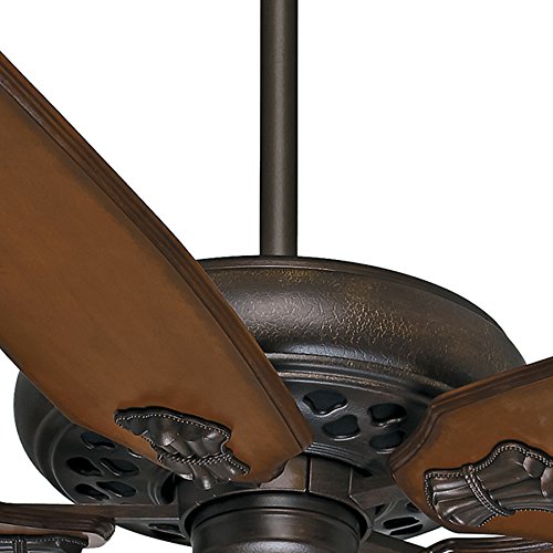 Casablanca Fan 60 inch Traditional Ceiling Fan in Brushed Cocoa with 5 Walnut Blades and Wall Control (Certified Refurbished) (Provence Crackle)