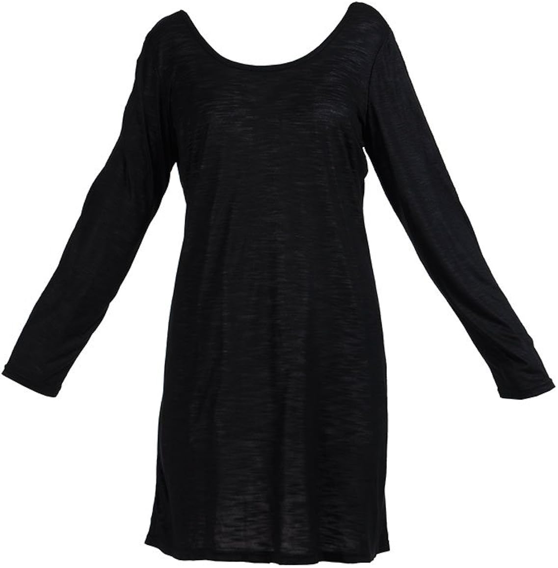 black dress with white top underneath