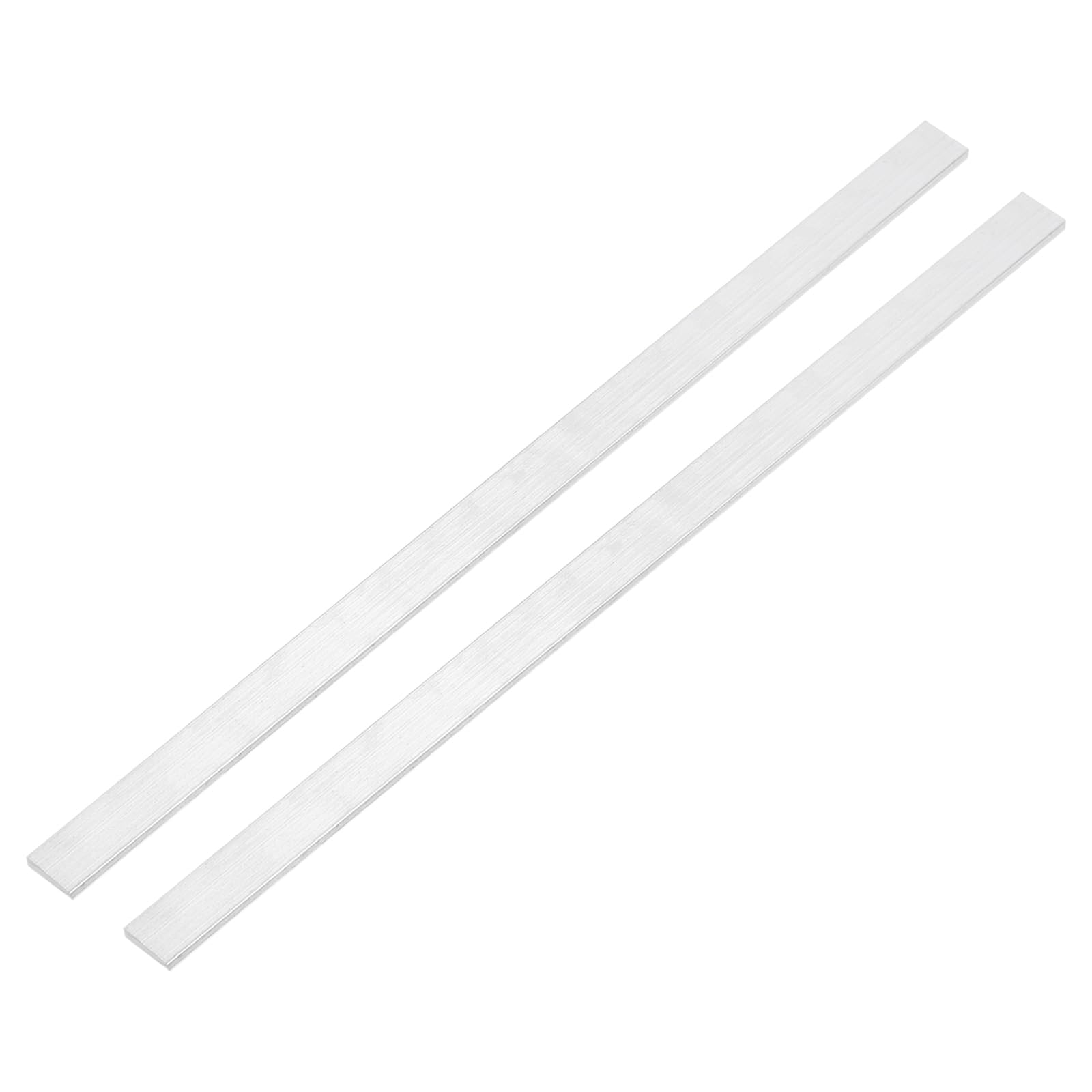 Photo 1 of uxcell Square Aluminum Flat Bar, 2Pcs 1/8" Thickness 9/16" Width 12" Length Square 6063 Aluminum Flat Plate, 3 x 15 x 305mm Solid Mill Stock