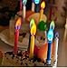 Astra Gourmet 10pcs Colorflame Birthday Candles with Colored Flames