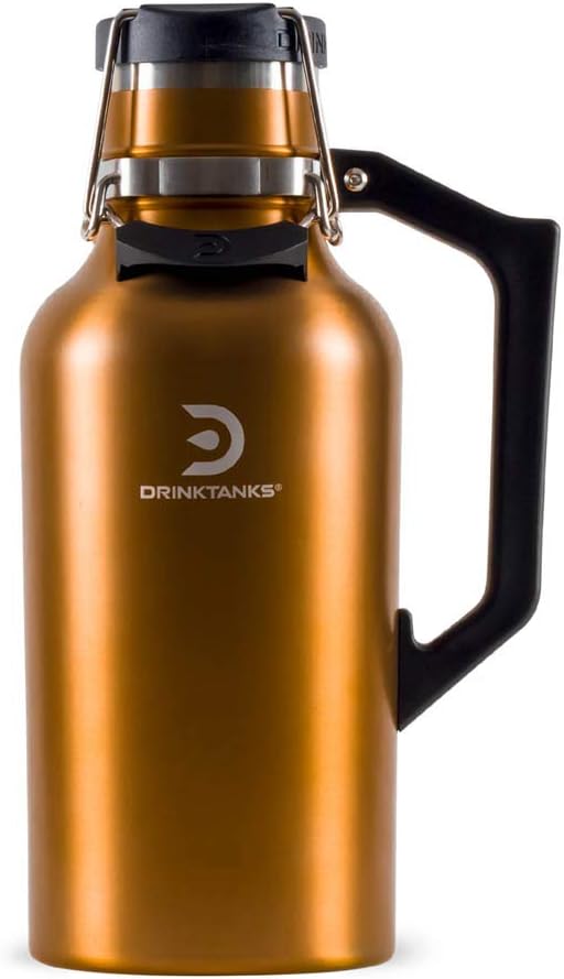 DrinkTanks 64 oz Vacuum Insulated Stainless Steel Beer Growler