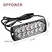 gppower Universal Super Thin 12-LED Red 35-Flashing Mode Car Truck Warning Caution Emergency Construction Strobe Light Bar (12T,1PC red)