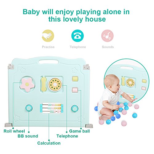 image for  i-BeBe Foldable Baby Playpen 14 Panel Kids Activity Center Toddler P